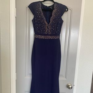 Formal blue dress, size small